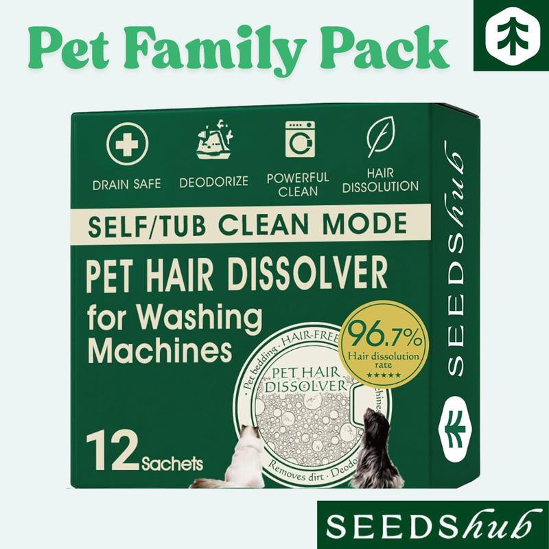 Seedshub Pet Hair Dissolver- Hair/ Pet Hair Remover,For Washing Machines, Pet Hair Removal, for Dog and Cat, Pet Owner Essentials, Washing Machine Cleaner, for Top and Front Load, Deep Cleaning, Deodorizer, Household Items, Home