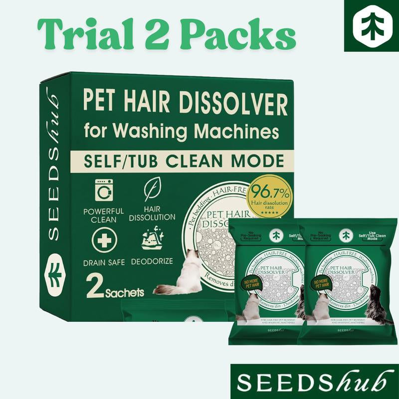 Seedshub Pet Hair Dissolver- Hair/ Pet Hair Remover,For Washing Machines, Pet Hair Removal, for Dog and Cat, Pet Owner Essentials, Washing Machine Cleaner, for Top and Front Load, Deep Cleaning, Deodorizer, Household Items, Home