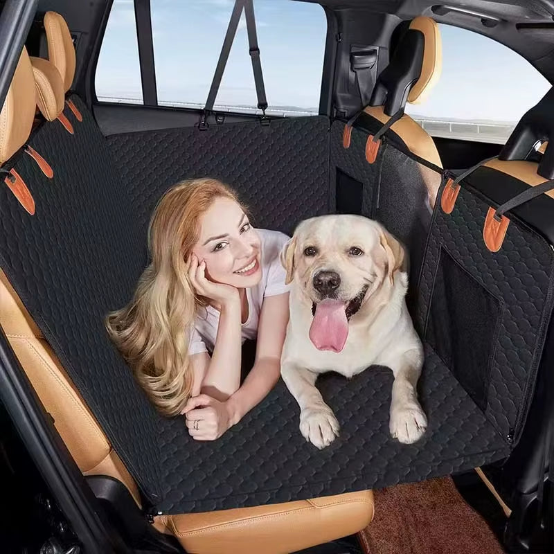Seat Cover 2024 New Design Large Pet Back Seat Extender Car Backseat Protector Hammock Dog Car Seat Cover Hard Bottom for Travel