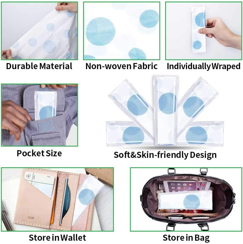 Toilet Seat Covers Disposable,  Extra Large Portable Potty Seat Covers for Toddlers, Soft and Waterproof Travel Potty Training Seat for Kids with Individually Wrapped, 18 Count (Pack of 1)