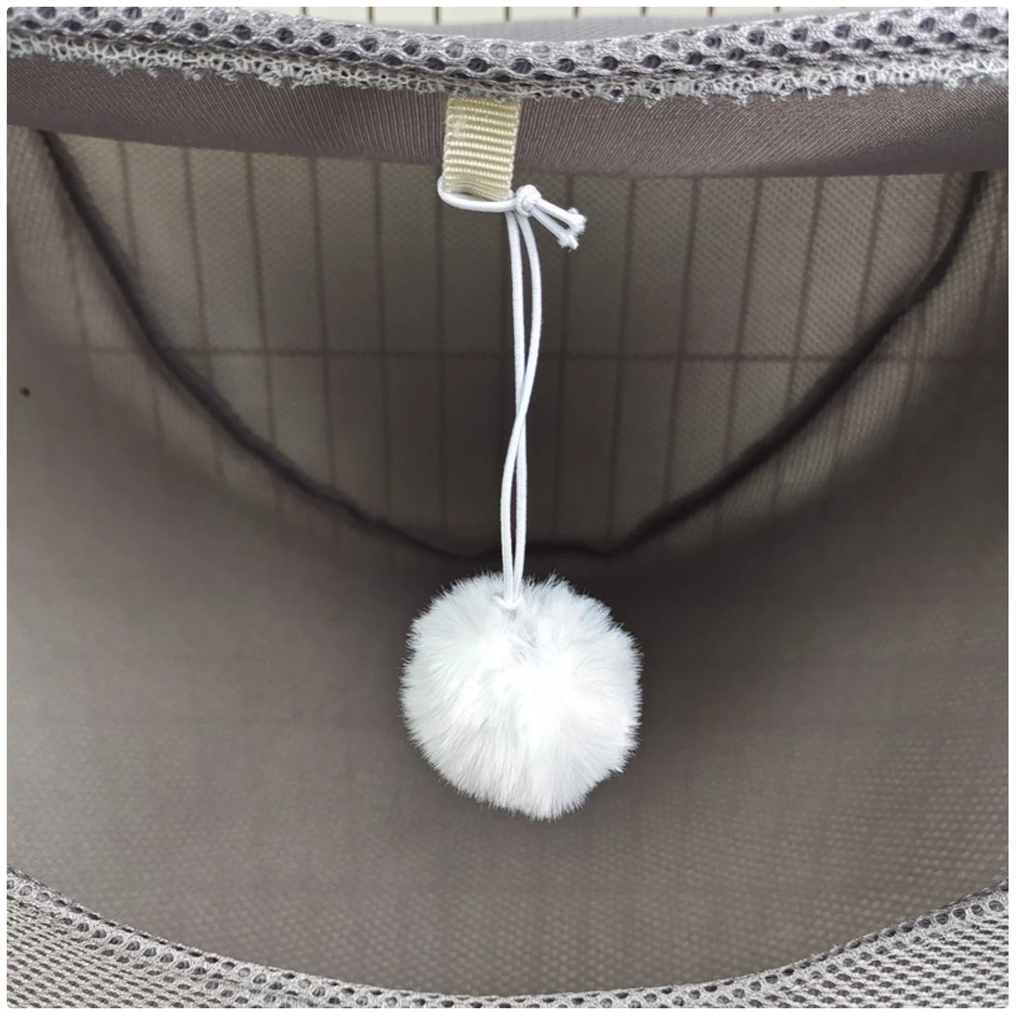 Cat Cage Hammock Bed - Hanging Pet Bed with Interactive Toy for Cats