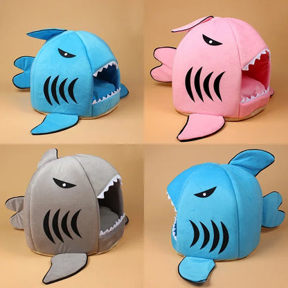 Shark Attack: The Purr-fect Kitty Cuddle Cave for Tiny Toothless Tigers and Snuggly Sea Puppies!