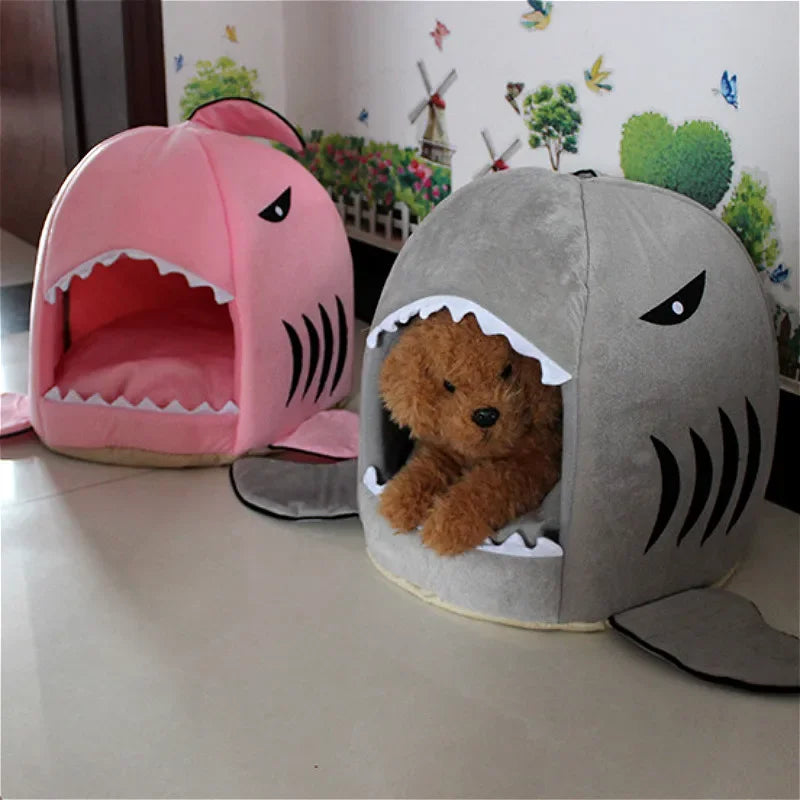 Shark Attack: The Purr-fect Kitty Cuddle Cave for Tiny Toothless Tigers and Snuggly Sea Puppies!