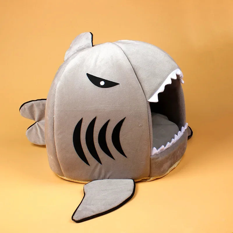 Shark Attack: The Purr-fect Kitty Cuddle Cave for Tiny Toothless Tigers and Snuggly Sea Puppies!