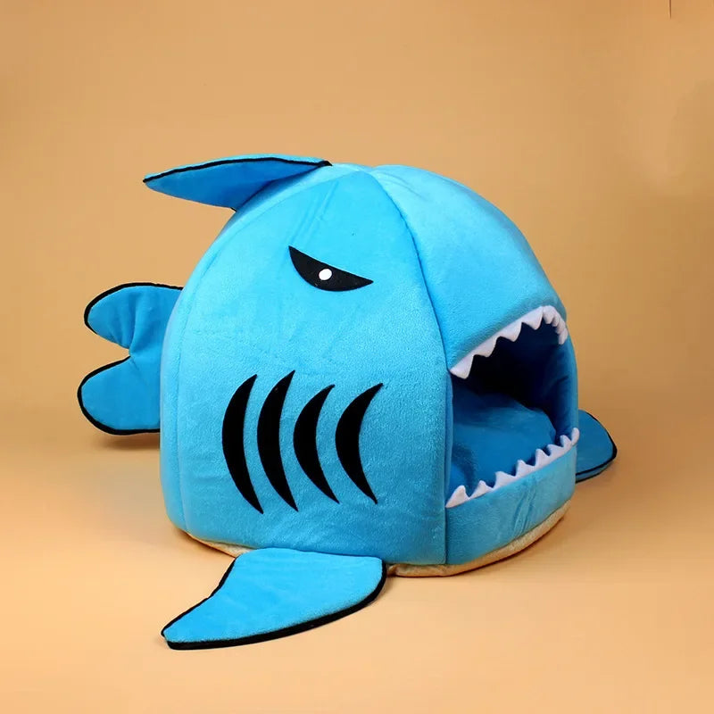 Shark Attack: The Purr-fect Kitty Cuddle Cave for Tiny Toothless Tigers and Snuggly Sea Puppies!
