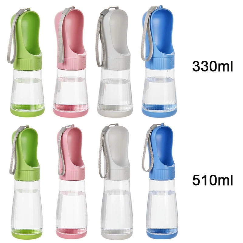 Portable Dog Water Bottle with Food Container Travel 2 in 1 Pet Water Dispenser for Small Large Dogs Cat Labrador Drinking Bowls