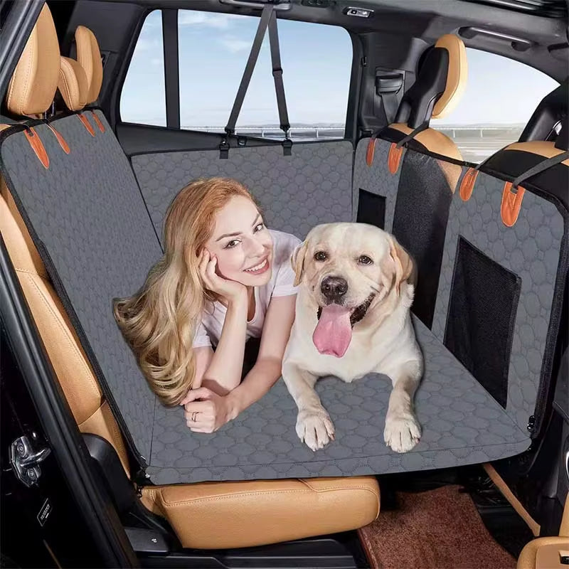 Seat Cover 2024 New Design Large Pet Back Seat Extender Car Backseat Protector Hammock Dog Car Seat Cover Hard Bottom for Travel