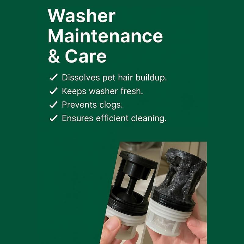 Seedshub Pet Hair Dissolver- Hair/ Pet Hair Remover,For Washing Machines, Pet Hair Removal, for Dog and Cat, Pet Owner Essentials, Washing Machine Cleaner, for Top and Front Load, Deep Cleaning, Deodorizer, Household Items, Home